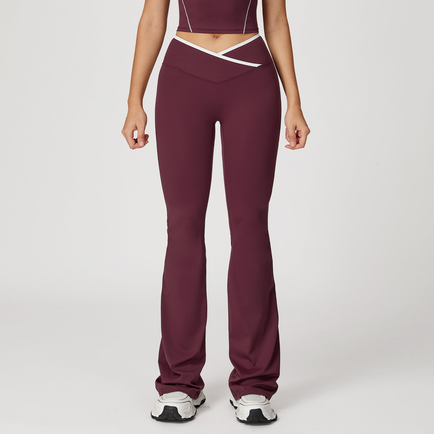 Valentina Cross-Waist Yoga Pants